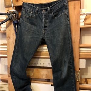 Naturally Distressed Levi’s 501 Jeans